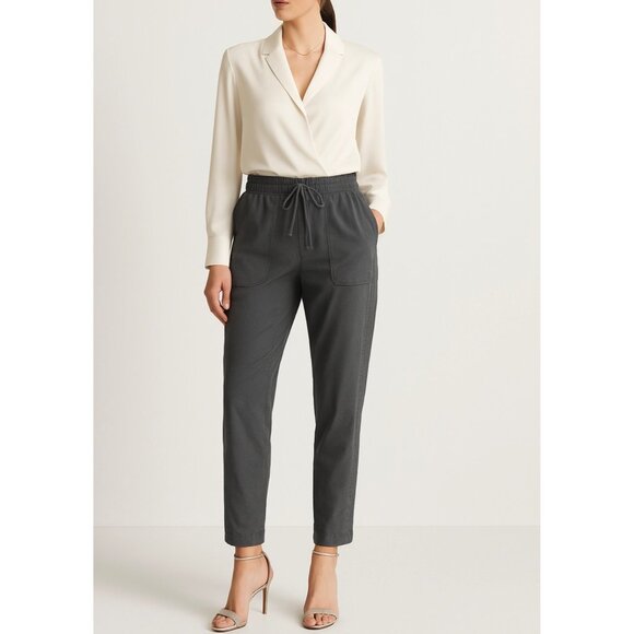 Banana Republic Pants - Banana Republic Pants Sz Large Quiet Luxury Jogger Gray Tencel Lyocell Eco Comfy